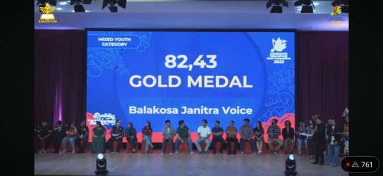 Paduan Suara Balakosa Janitra Voice SMANSA Meraih Medali Emas dalam Karangturi International Choir Competition