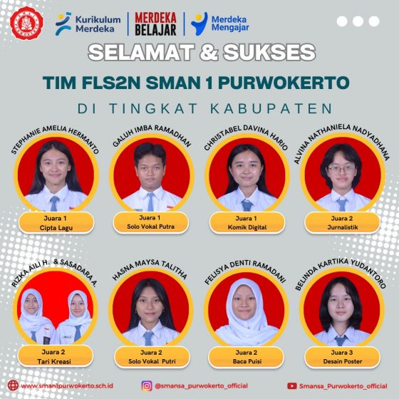 Siswa SMA Negeri 1 Purwokerto Berjaya di FLS2N Kabupaten